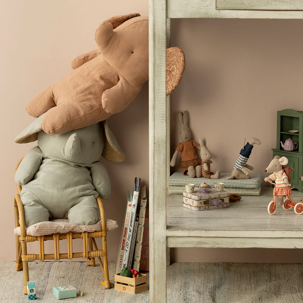 Maileg Toys Safari Friends Medium Elephant Soft Toy Rose Pink