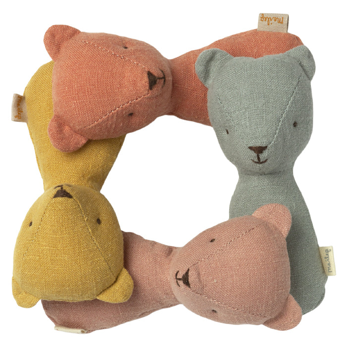 Maileg Toys Teddy Rattle Dusty Yellow