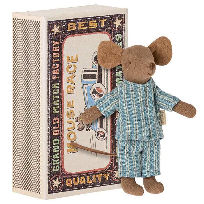 Maileg Toys Mouse Family Big Brother In Matchbox