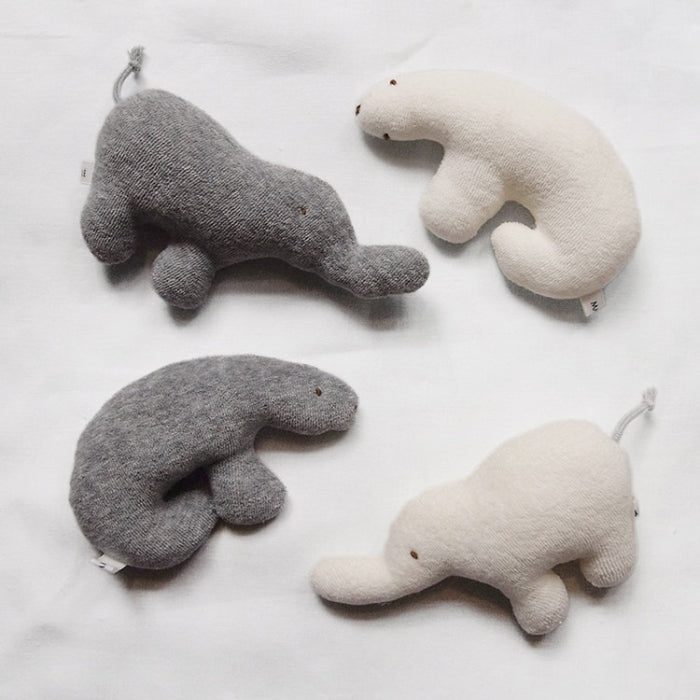 Makié Bear Rattle Ivory Cream