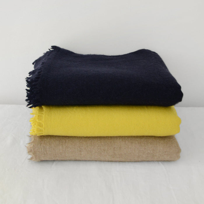 Makié Adult Felted Cashmere Scarf Yuzu Yellow