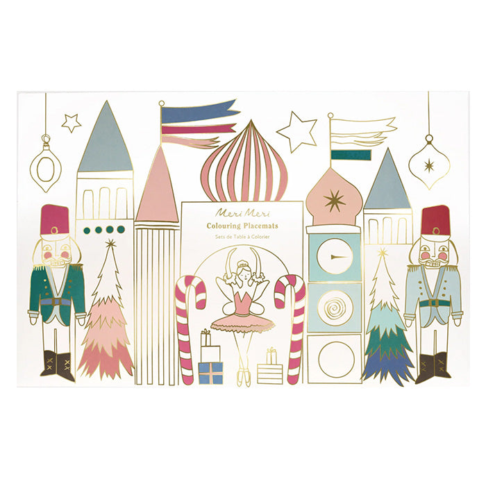Meri Meri Christmas Nutcracker Coloring Placemats (pack of 8)