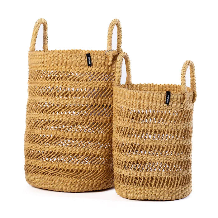 Mifuko Set Of Two Bolga Baskets
