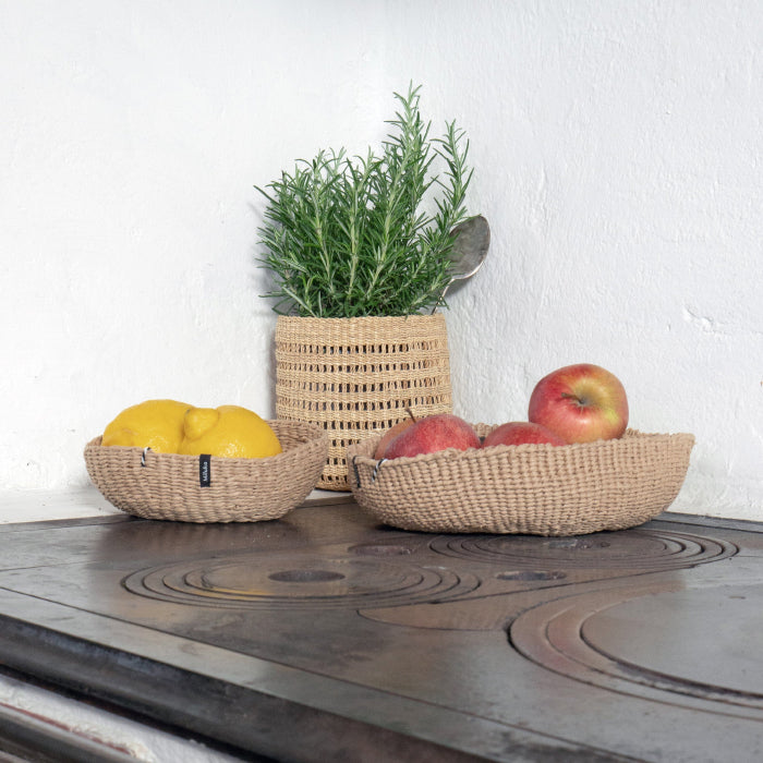 Mifuko Bolga Basket Natural With Loop Extra Small