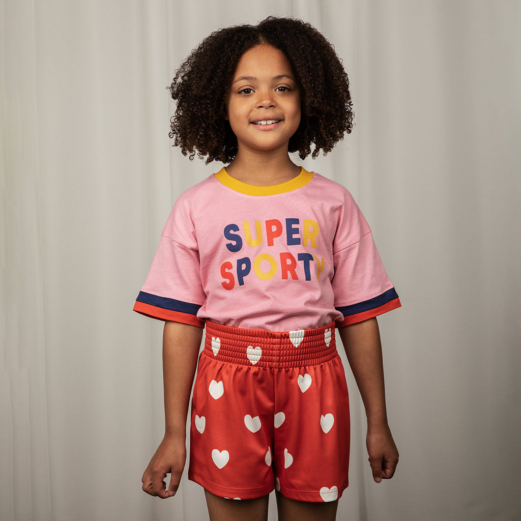 Mini Rodini Child Super Sporty T-shirt Pink