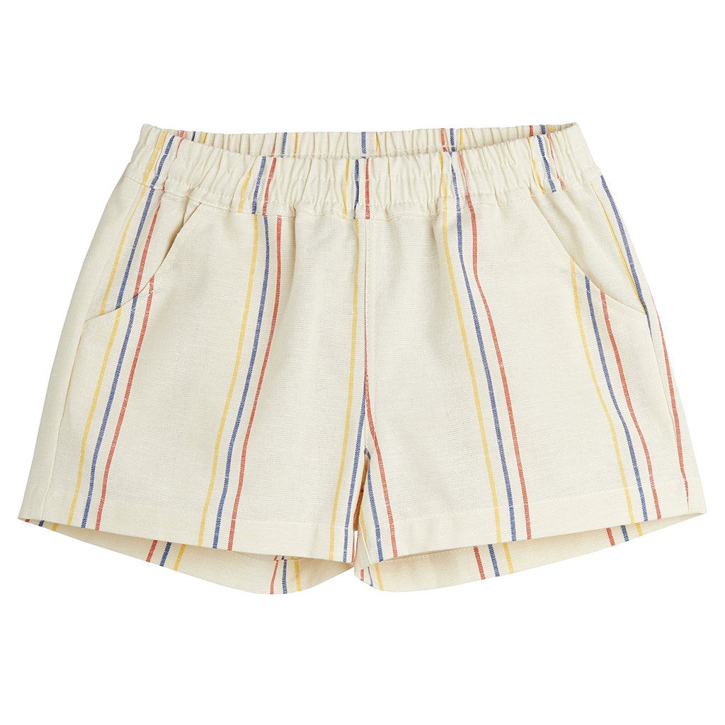 Mini Rodini Child Woven Shorts Cream Stripes