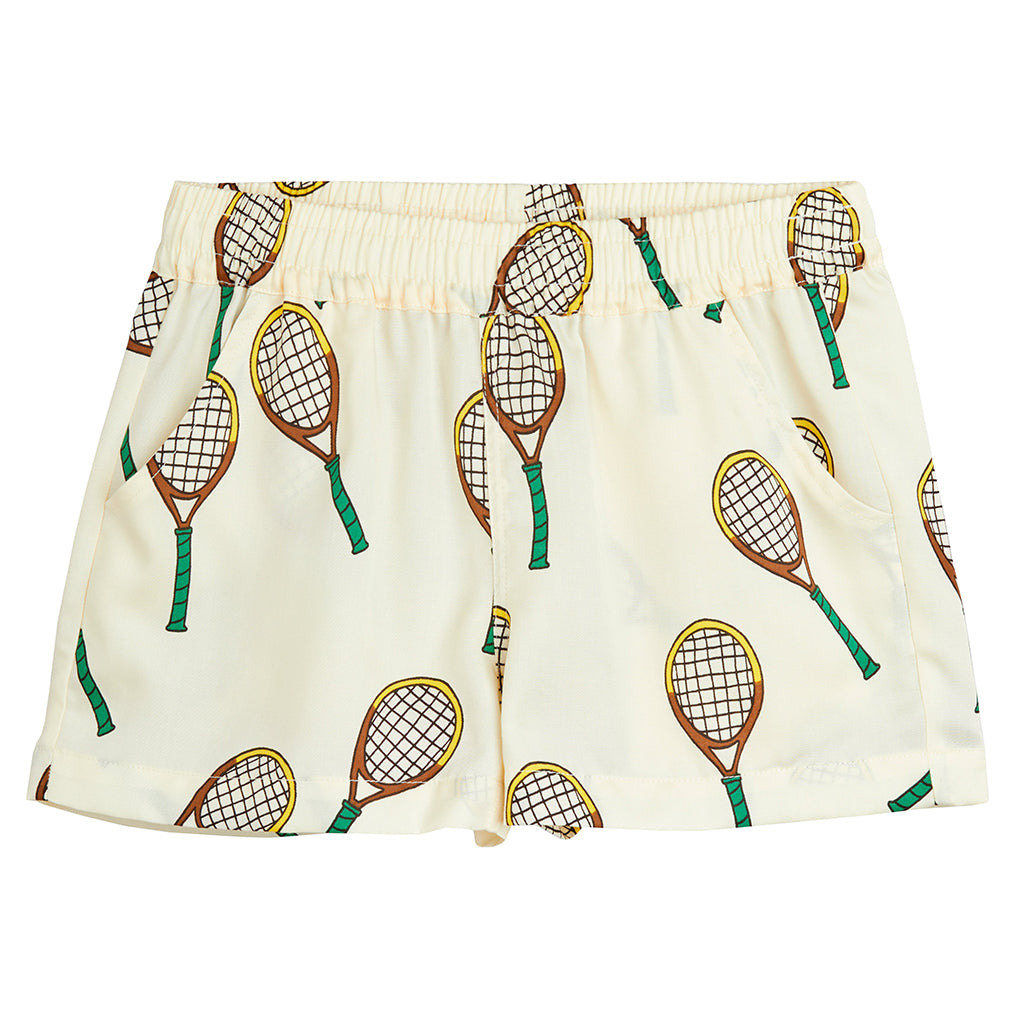 Mini Rodini Child Tennis Woven Shorts Cream