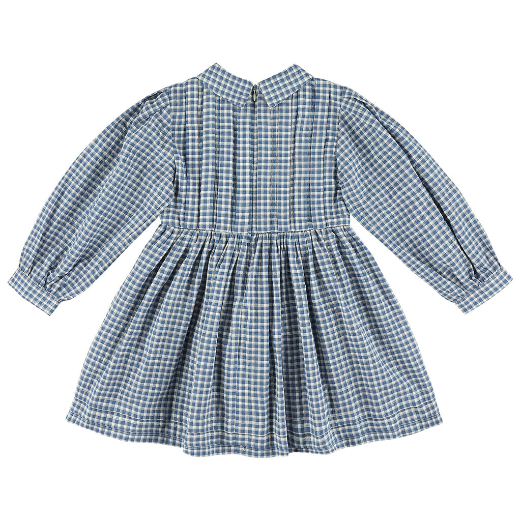 Morley Child Vie Dress Axiot Blue Plaid