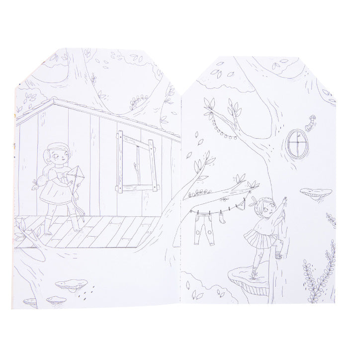 Moulin Roty Les Parisiennes Colouring Book With Stickers