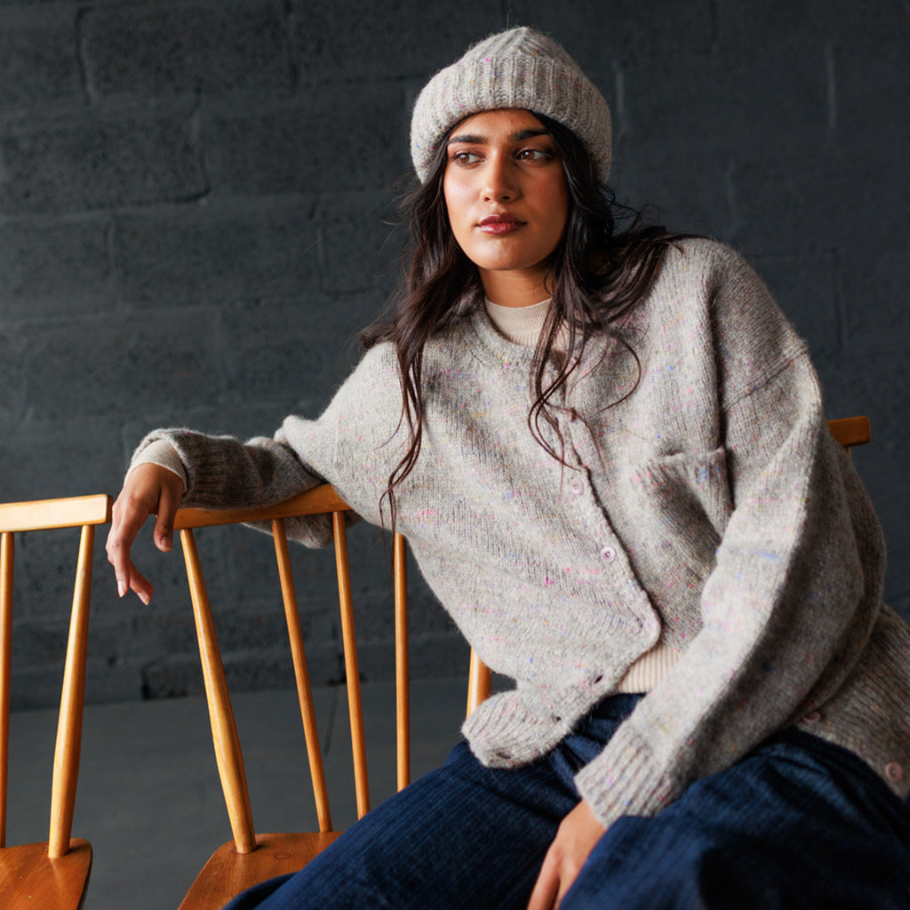 Mabli Adult Moya Cardigan Puddle Grey