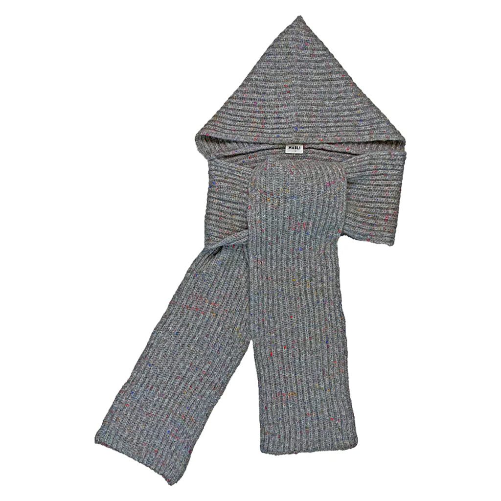 Mabli Adult Moya Hooded Scarf Puddle Gray