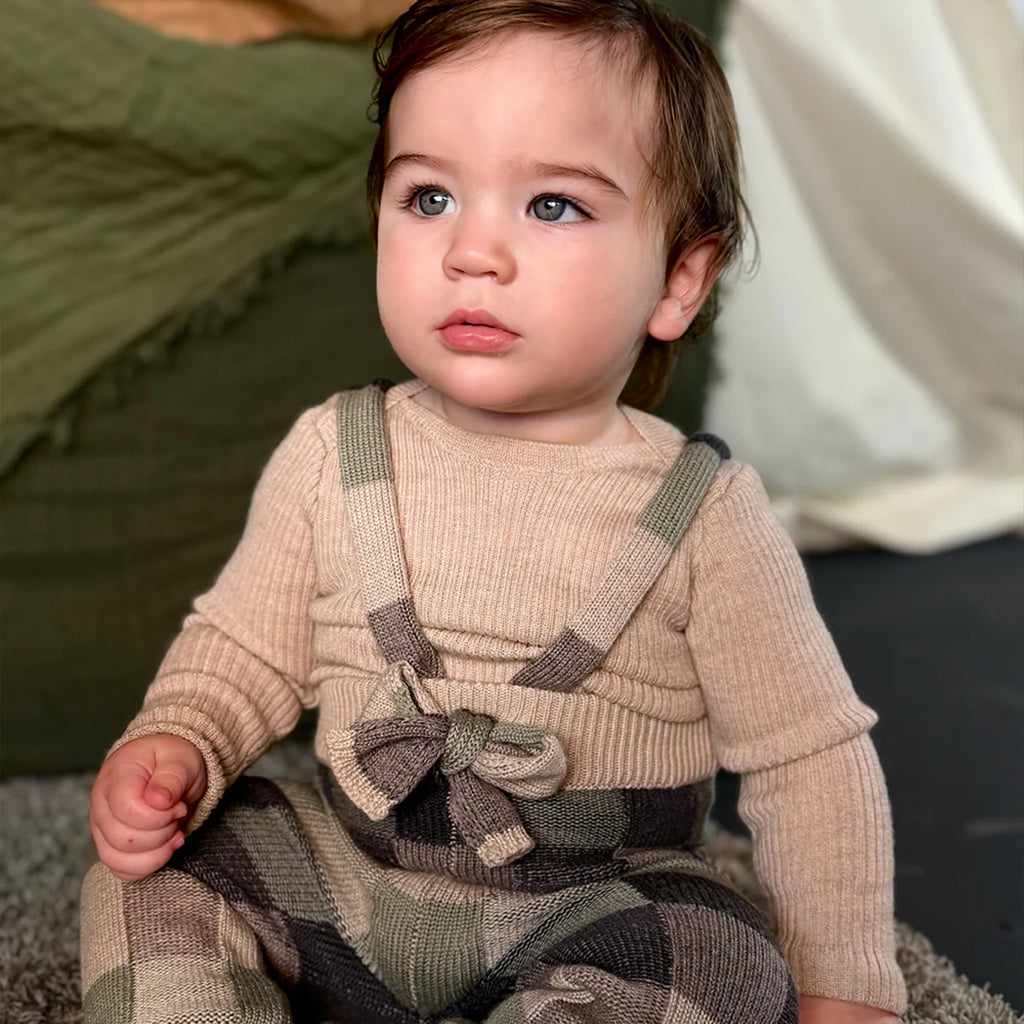 Mabli Baby Sylfaen Skinny Rib T-shirt Almond Beige