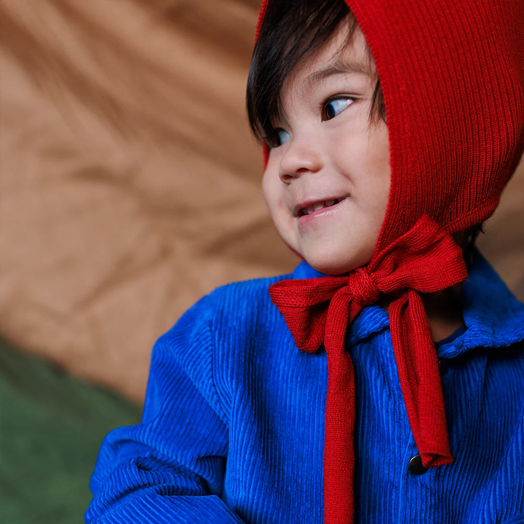 Mabli Baby Tegan Bonnet Hat Redcurrant Red