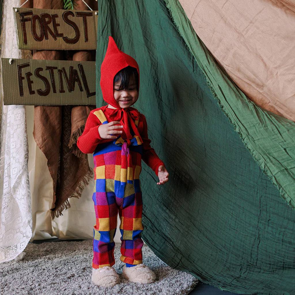 Mabli Baby Tegan Bonnet Hat Redcurrant Red