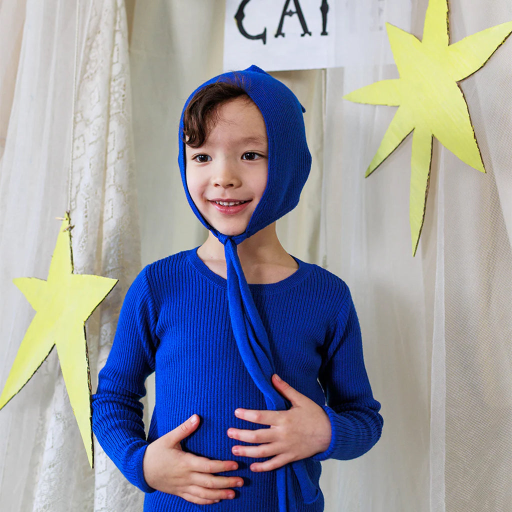 Mabli Baby Tegan Bonnet Hat Sapphire Blue