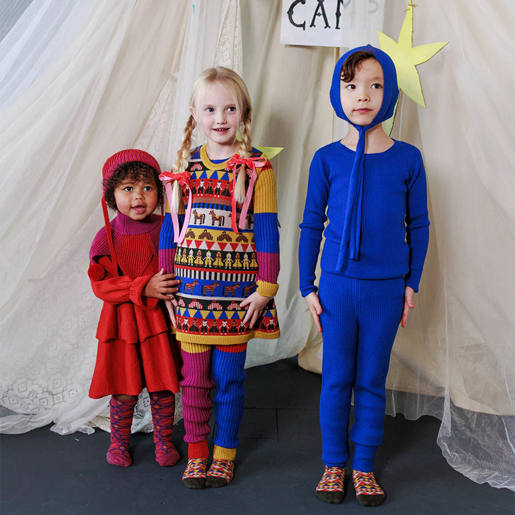 Mabli Baby Tegan Bonnet Hat Sapphire Blue