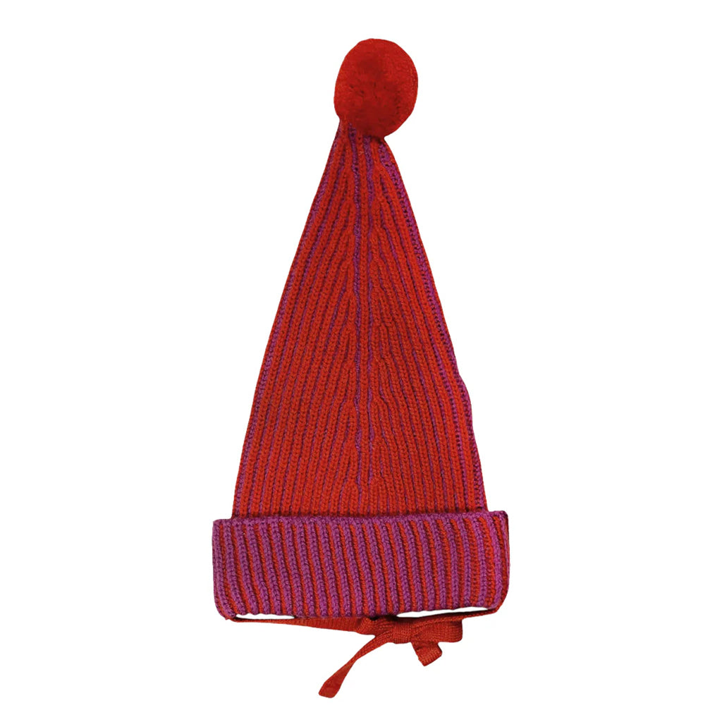 Mabli Baby Jester Hat Violet Purple And Redcurrant Red