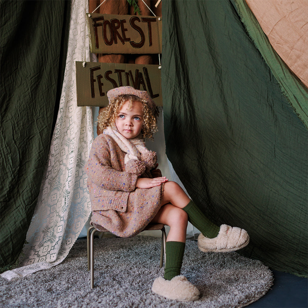 Mabli Baby Sprinkles Scarf Konpeito White