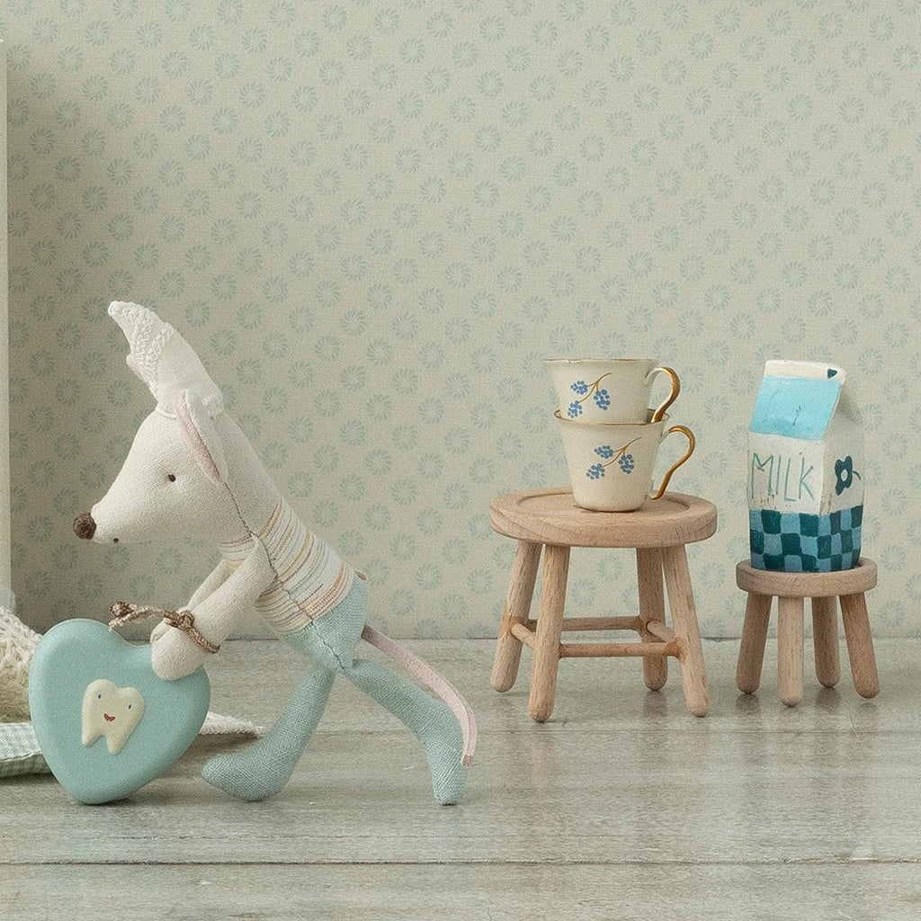 Maileg Toys Mouse Table And Stool Set