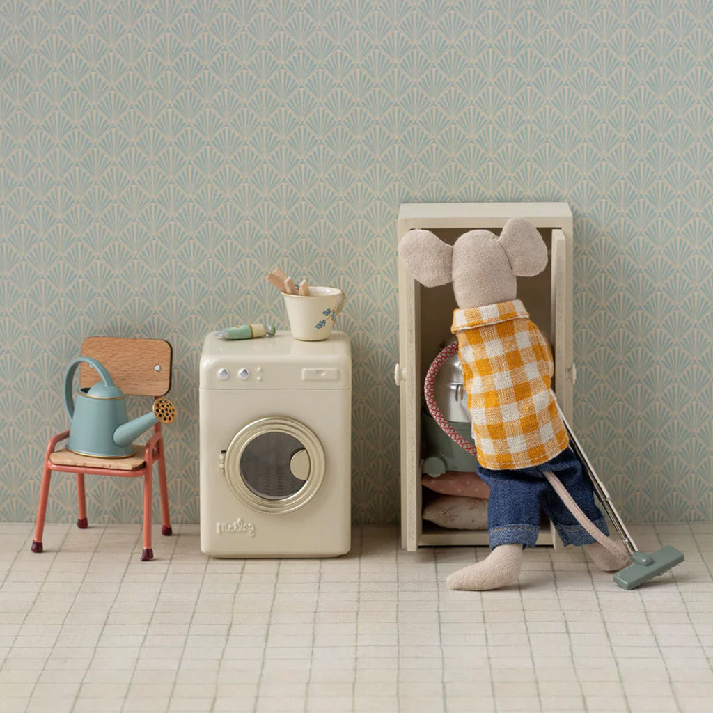 Maileg Toys Mouse Home Miniature Washing Machine Off-White