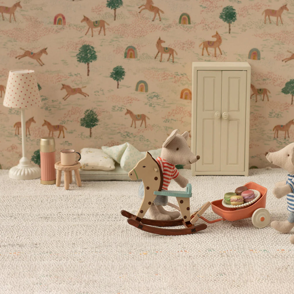 Maileg Toys Mouse Living Miniature Vintage Floor Lamp Sand
