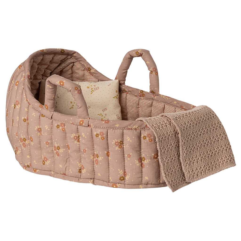 Maileg Toys Large Carry Cot Rose Pink