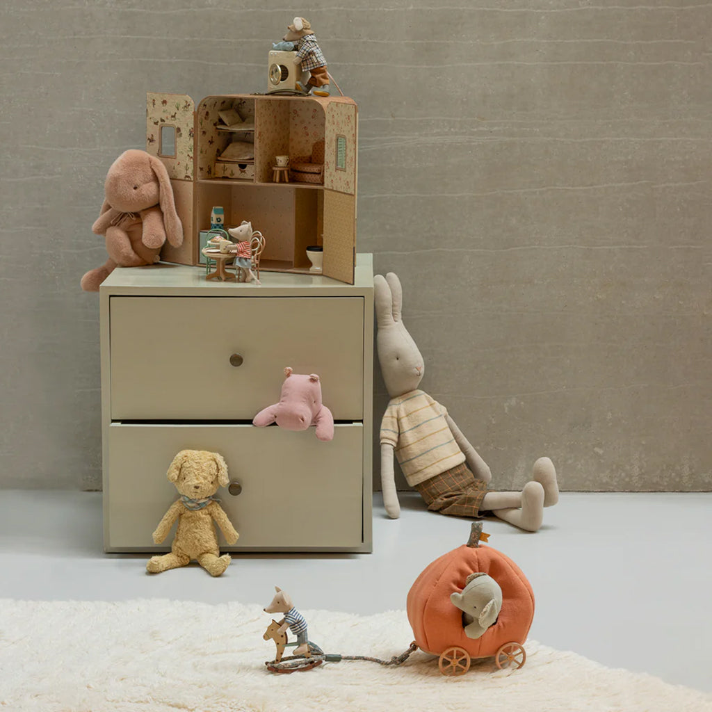 Maileg Toys Safari Friends Mini Elephant Soft Toy Iron Grey