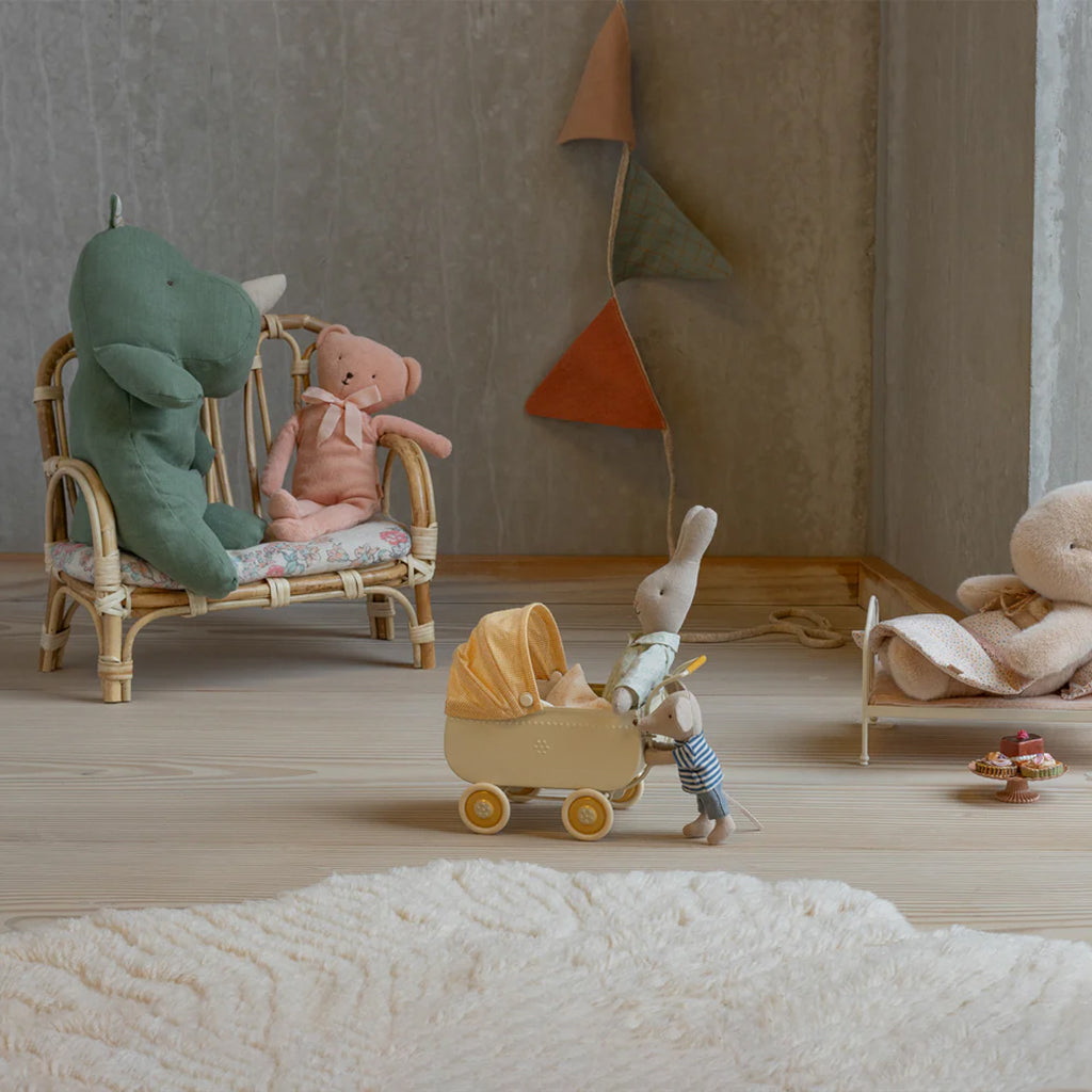 Maileg Toys Safari Friends Medium Rhino Soft Toy Sage Green