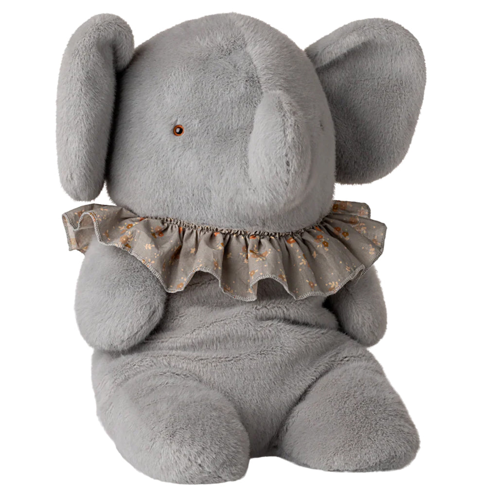 Maileg Toys Safari Friends Big Elephant Soft Toy Blue Grey