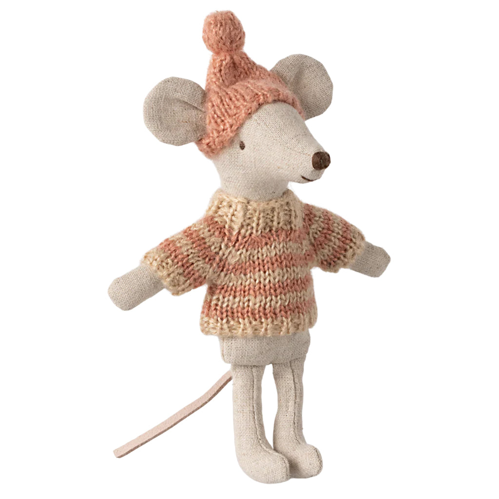 Maileg Toys Mouse Big Sister Knitted Sweater And Hat