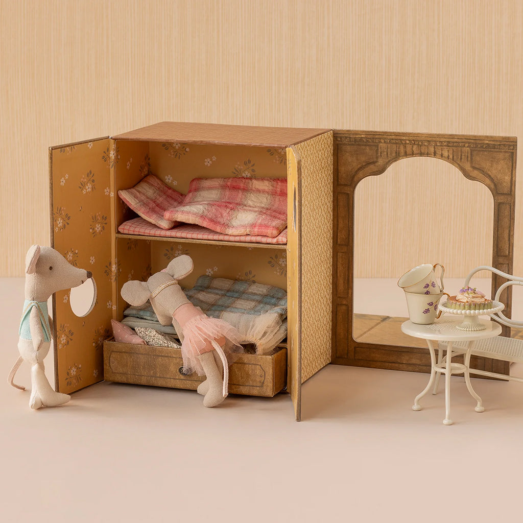 Maileg Toys Mouse Little Sister And Brother Ballet Dance Studio