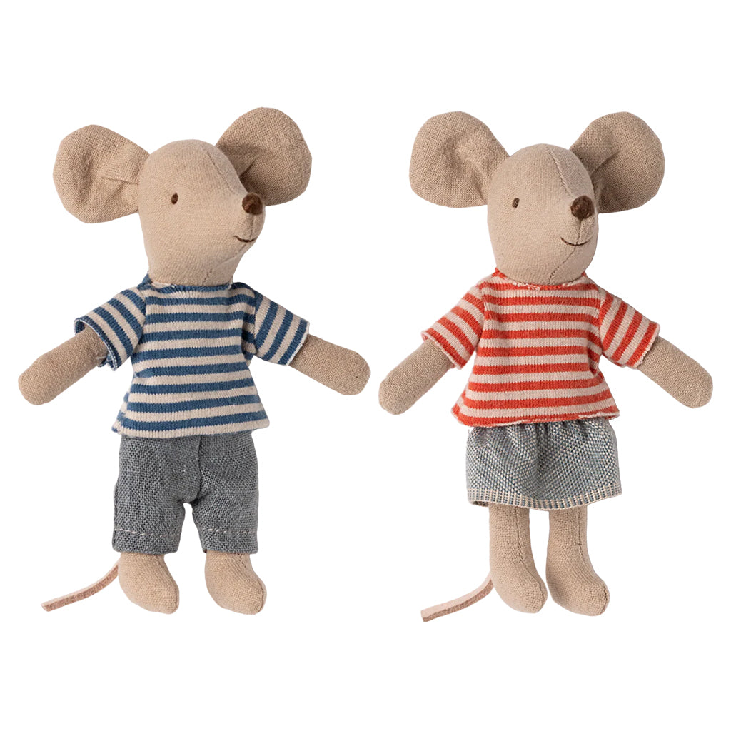 Maileg Toys Mouse Little Brother And Sister LouiMax And Stella