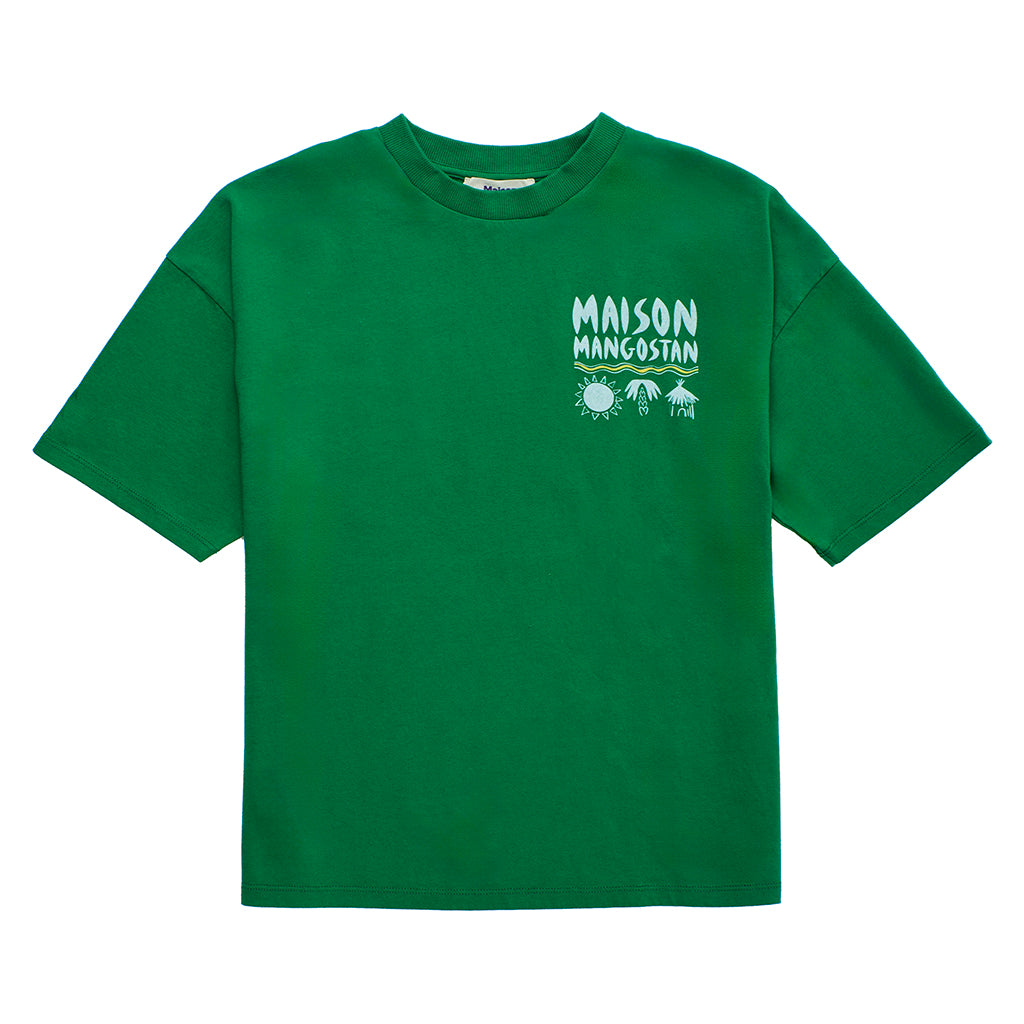 Maison Mangostan Child Palma T-Shirt Green