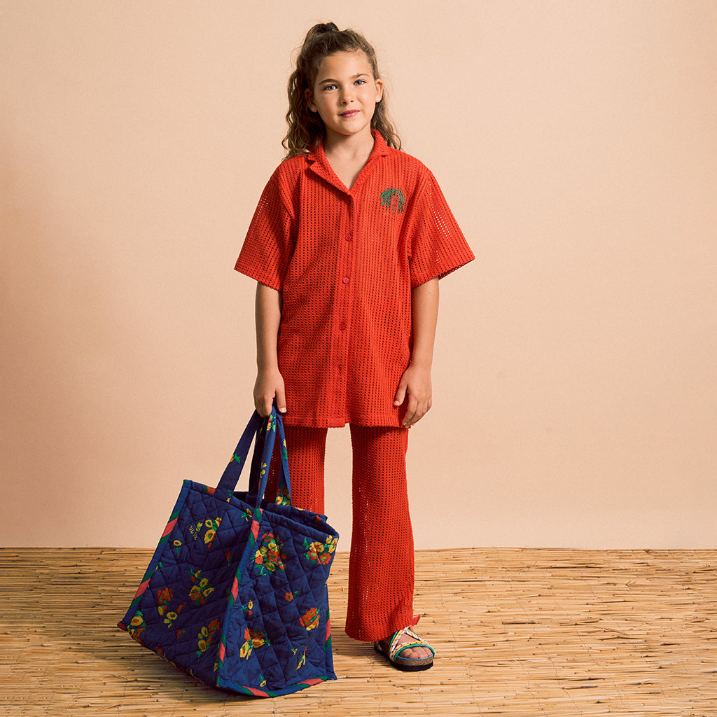 Maison Mangostan Blossom Bag Blue