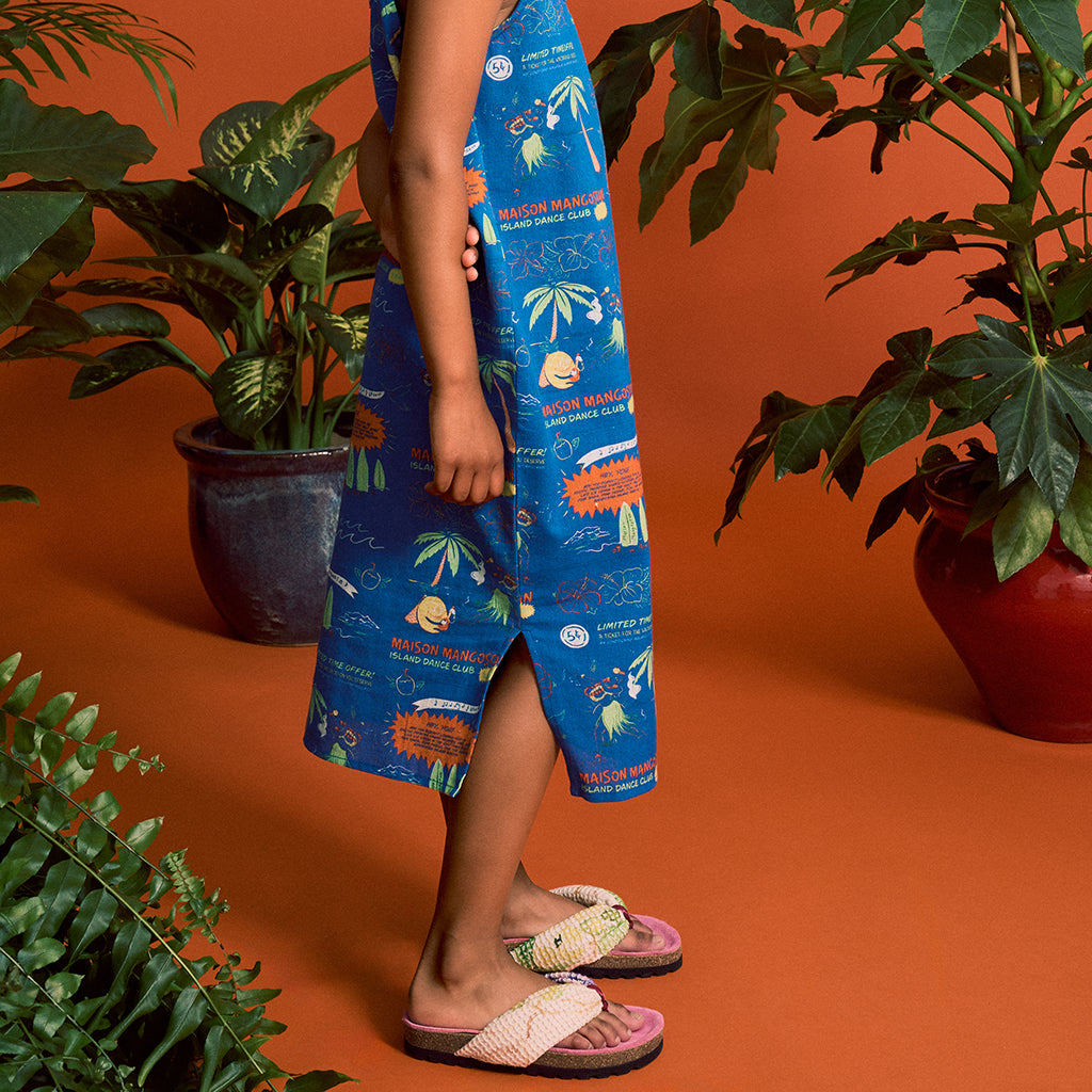 Maison Mangostan Child Uvas Mesh Sandals Angora Pink