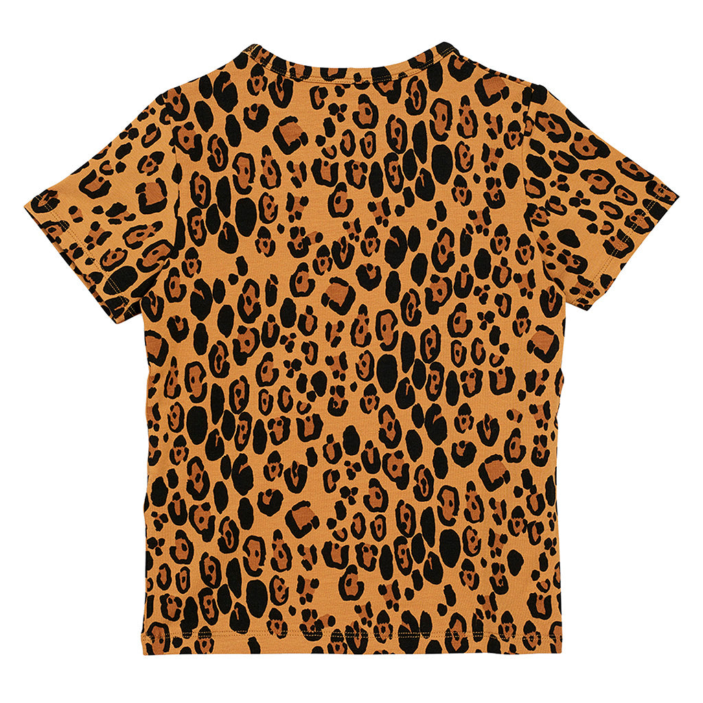 Mini Rodini Child Basic T-shirt Leopard Print Brown