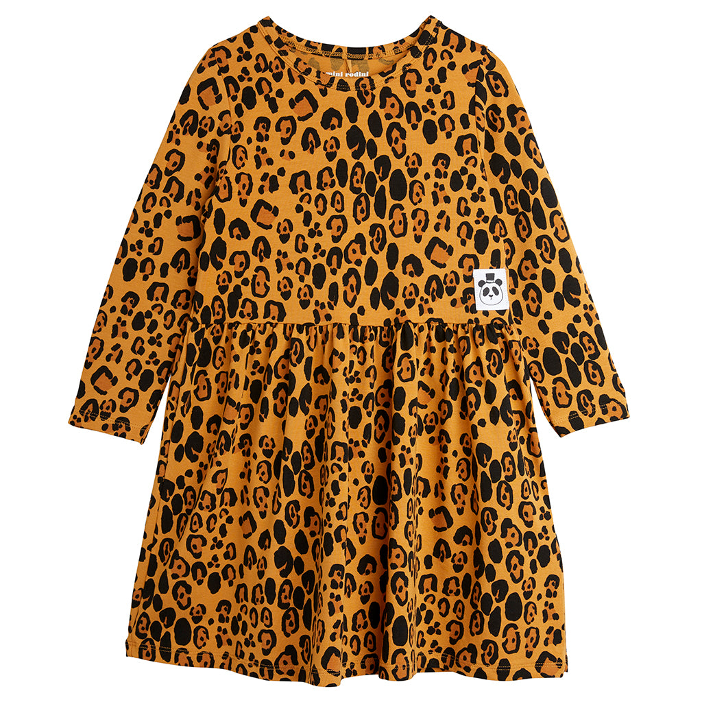 Mini Rodini Child Dress Leopard Print Brown