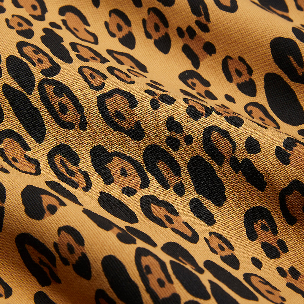 Mini Rodini Child Basic Sweatpants Leopard Print Brown