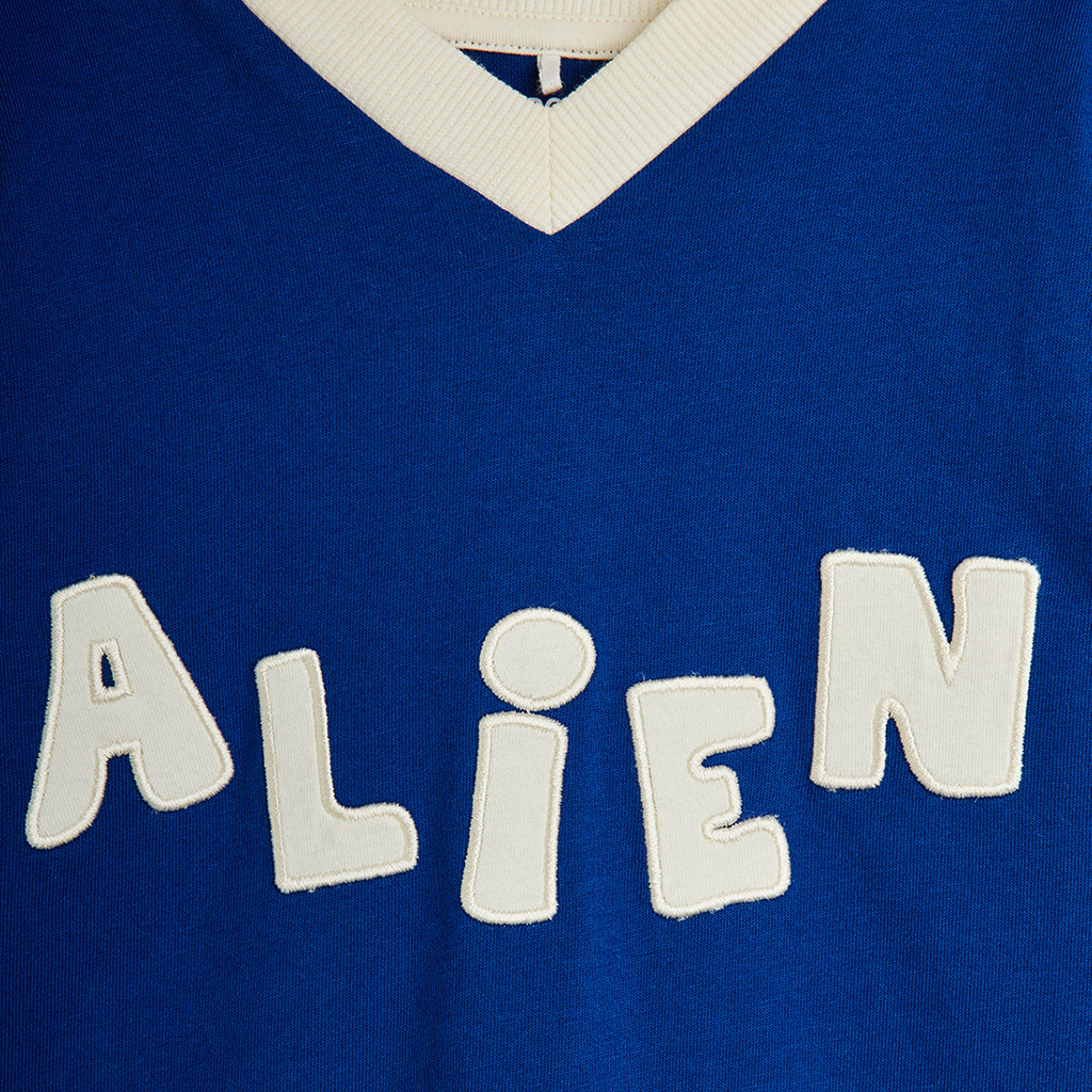Mini Rodini Child T-shirt Alien Blue