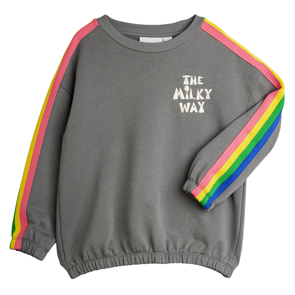 Mini Rodini Child Sweatshirt The Milky Way Rainbow Grey