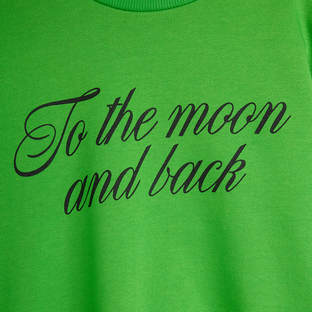 Mini Rodini Child Sweatshirt To The Moon Print Green