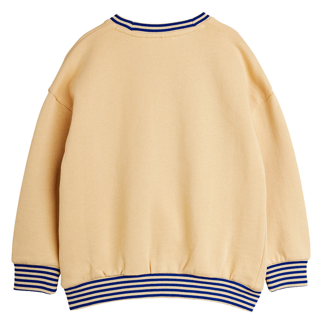 Mini Rodini Child Sweatshirt Football Chenille Beige