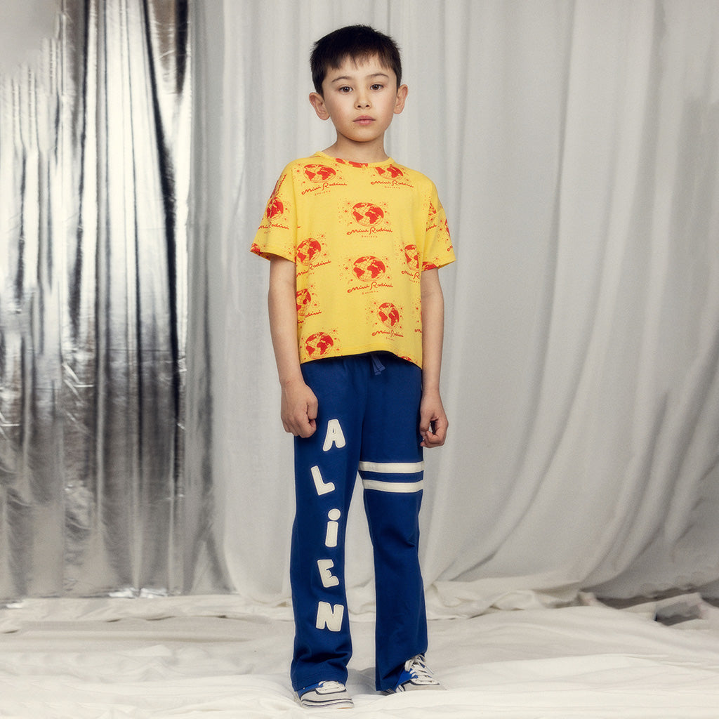 Mini Rodini Child Pants Alien Blue