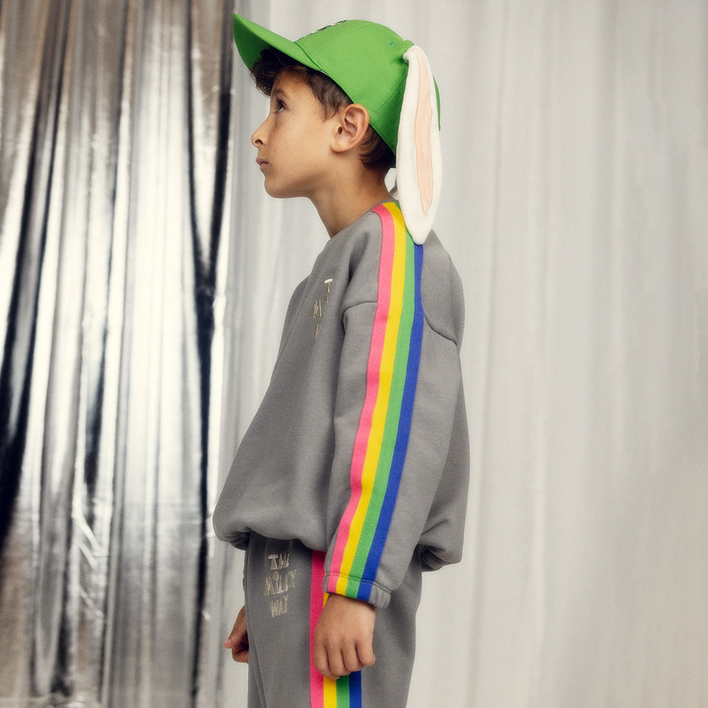 Mini Rodini Child Sweatpants The Milky Way Rainbow Grey