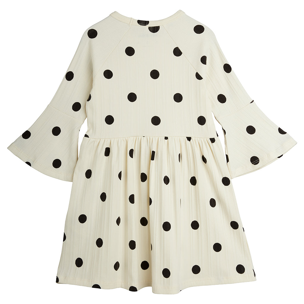 Mini Rodini Child Dress Dots Print Cream