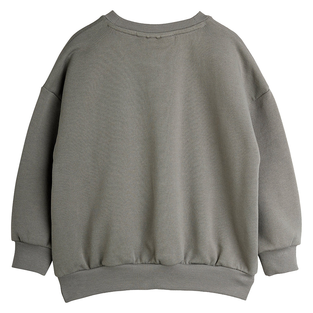 Mini Rodini Child Dino Patch Sweatshirt Grey