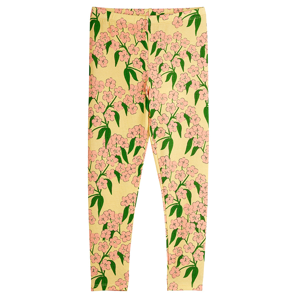 Mini Rodini Child Leggings Pink Alpine Flowers Print