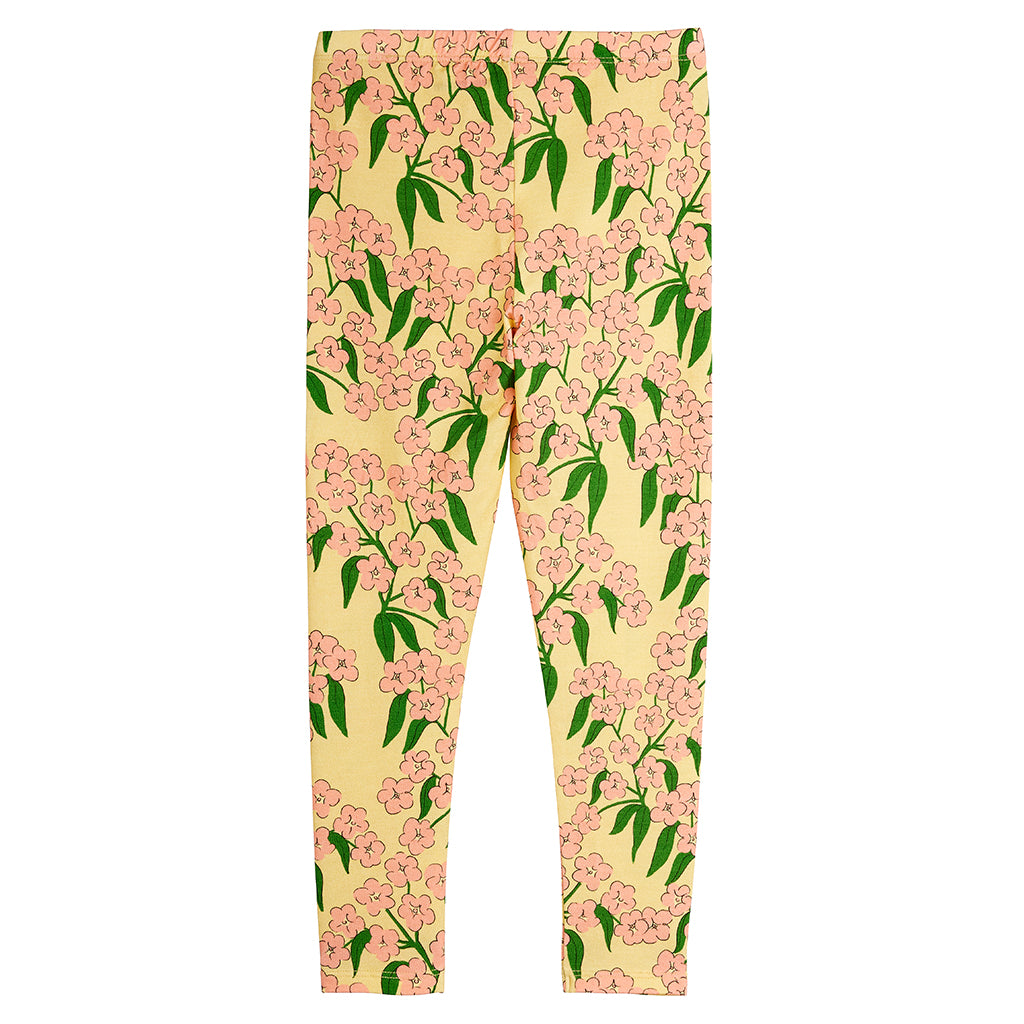 Mini Rodini Child Leggings Pink Alpine Flowers Print