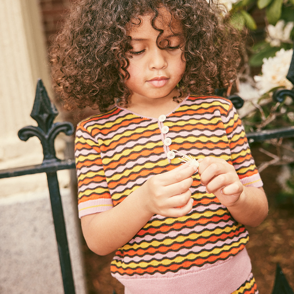 Misha & Puff Child Merengue Carmen T-shirt Hazy Lilac Pink