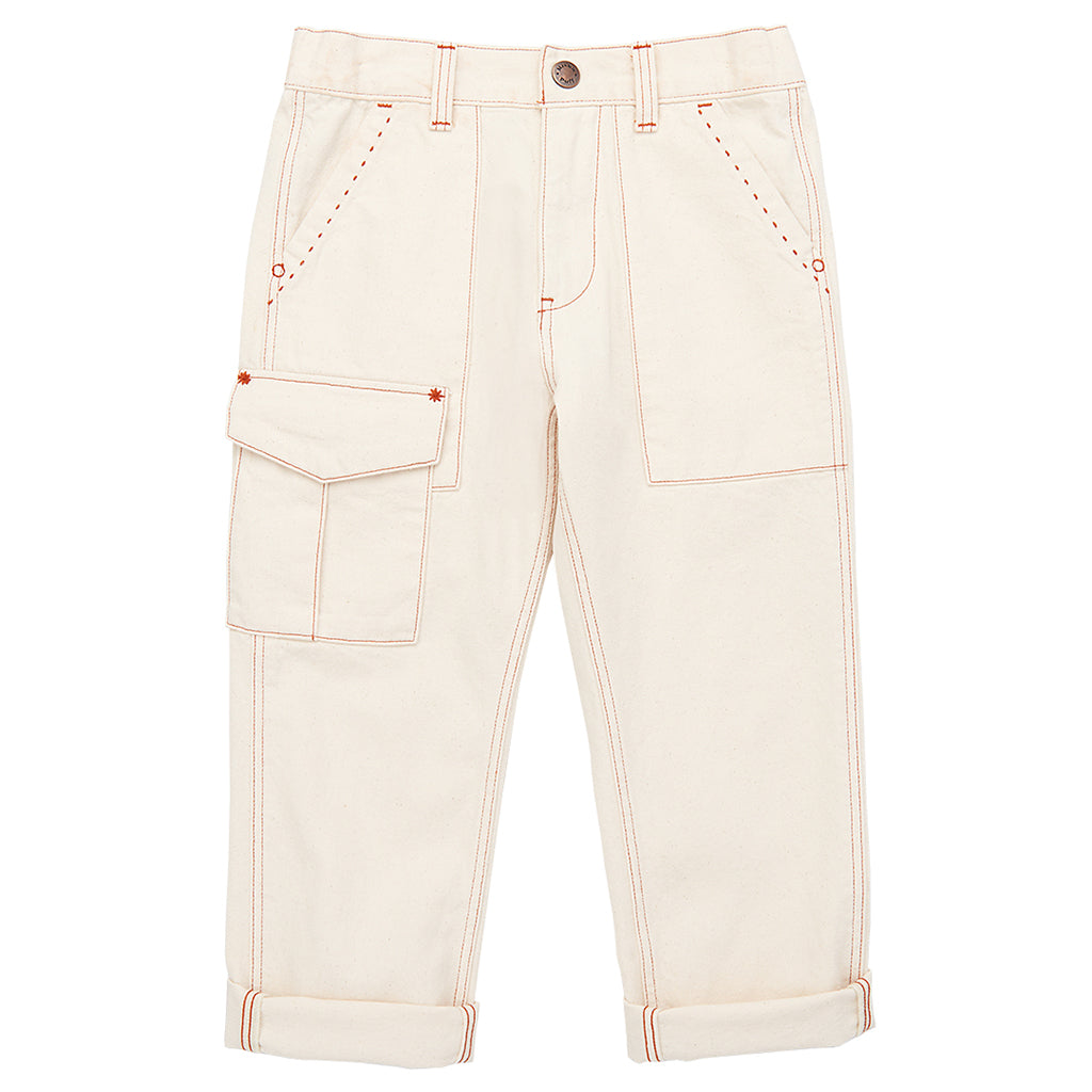 Misha & Puff Child Utility Jeans Gesso Cream Denim